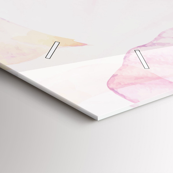 Orologio rettangolare Petali acquerellati