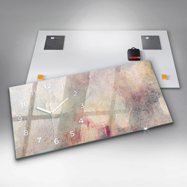 Orologio rettangolare Astrazione dipinta