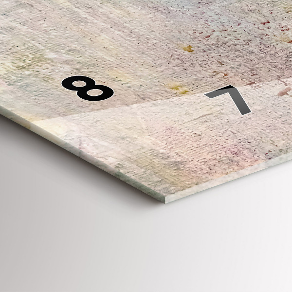 Orologio rettangolare Astrazione dipinta