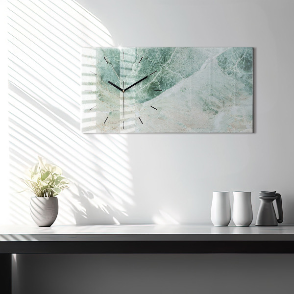 Orologio rettangolare Texture di pietra di marmo