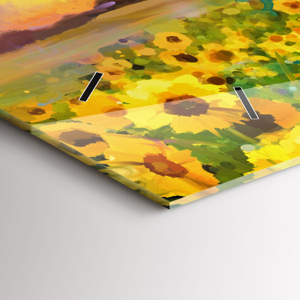 Orologi orizzontali Campo di girasoli