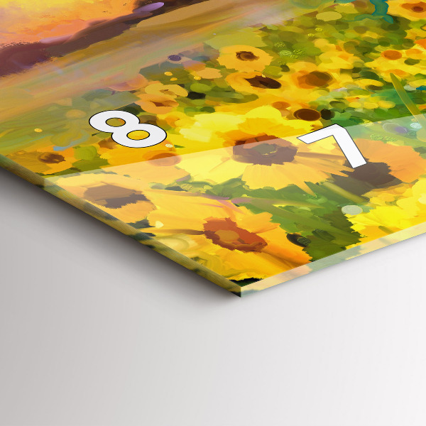 Orologi orizzontali Campo di girasoli