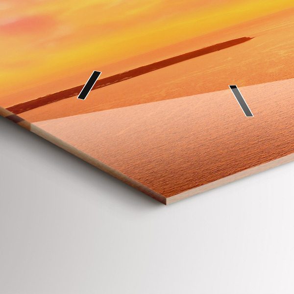 Orologio rettangolare Vecchio mulino a vento a Santorini