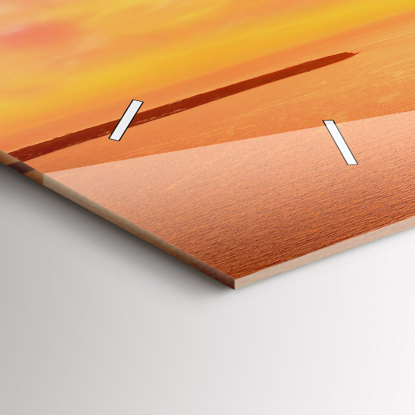 Orologio rettangolare Vecchio mulino a vento a Santorini