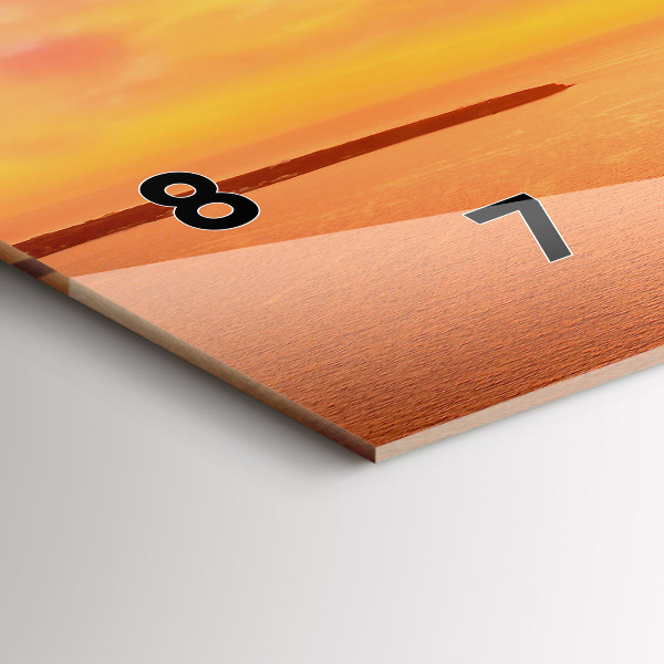 Orologio rettangolare Vecchio mulino a vento a Santorini