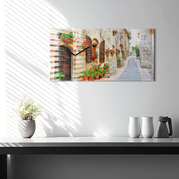 Orologio rettangolare Una strada pittoresca