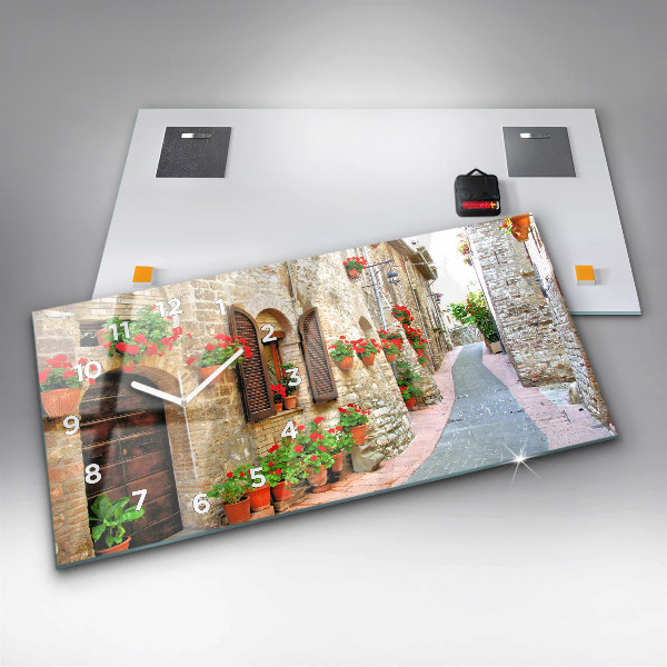 Orologio rettangolare Una strada pittoresca