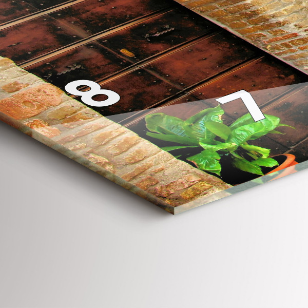 Orologio rettangolare Una strada pittoresca