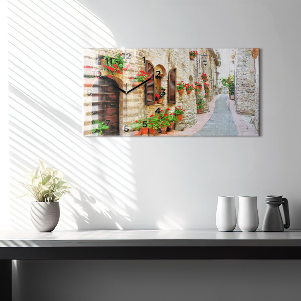 Orologio rettangolare Una strada pittoresca
