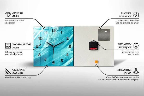 Orologio rettangolare Una strada pittoresca
