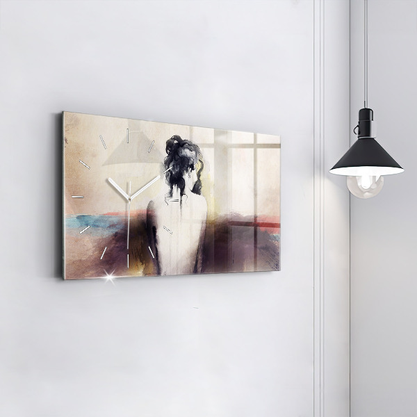 Orologio rettangolare Ritratto astratto di una donna