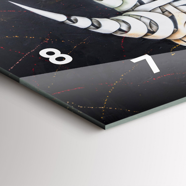 Orologio rettangolare Rinoceronte astratto