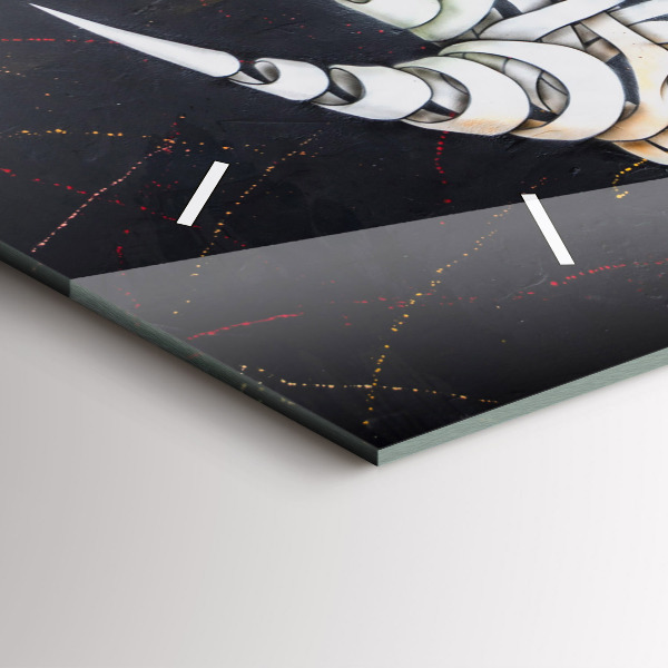 Orologio rettangolare Rinoceronte astratto