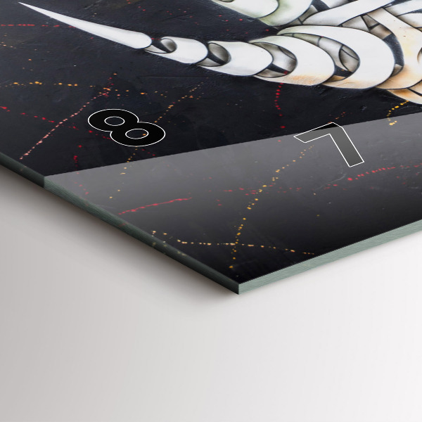 Orologio rettangolare Rinoceronte astratto