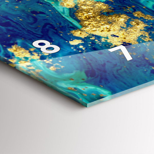 Orologio rettangolare Astrazione moderna