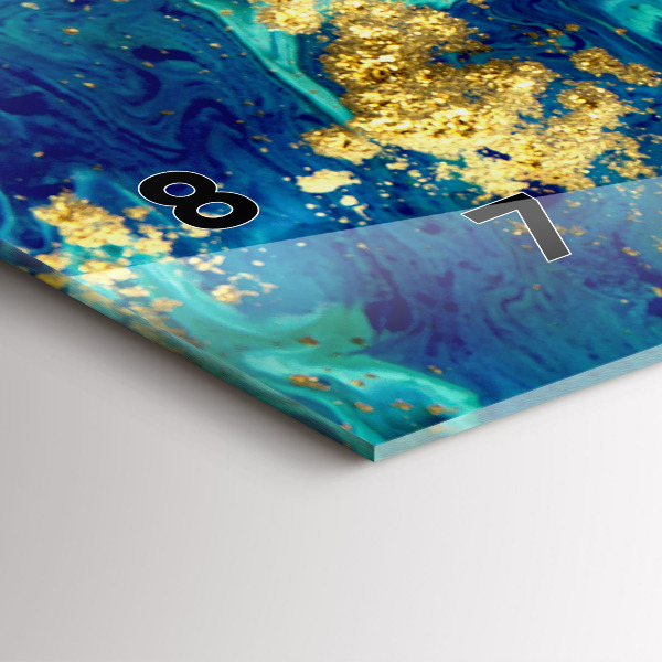 Orologio rettangolare Astrazione moderna