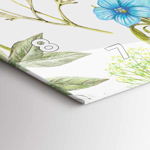 Orologio rettangolare Composizione floreale