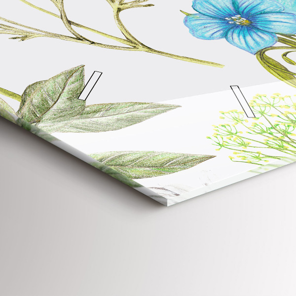 Orologio rettangolare Composizione floreale