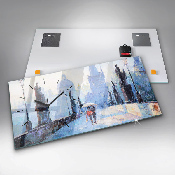 Orologio rettangolare Arte ad olio