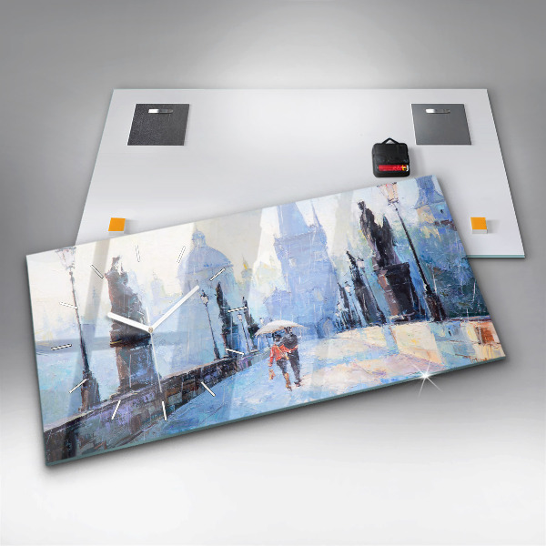 Orologio rettangolare Arte ad olio