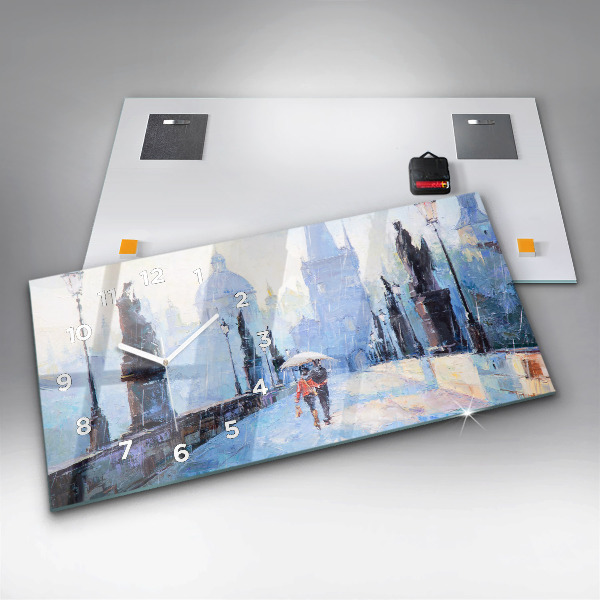Orologio rettangolare Arte ad olio