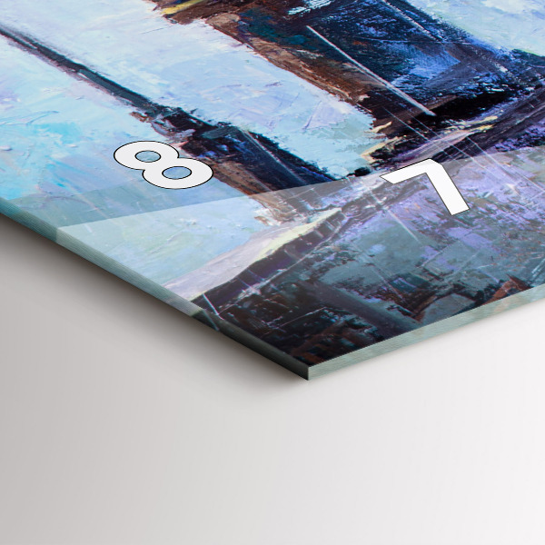 Orologio rettangolare Arte ad olio