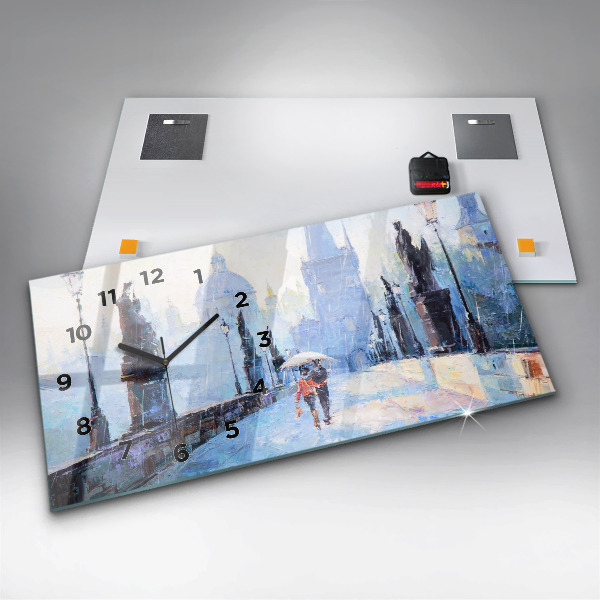 Orologio rettangolare Arte ad olio