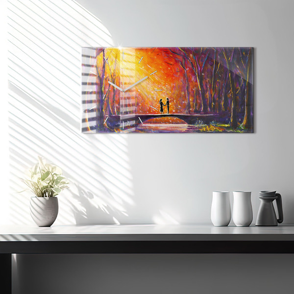 Orologi orizzontali Coppia nella foresta