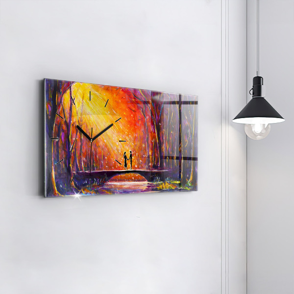 Orologi orizzontali Coppia nella foresta