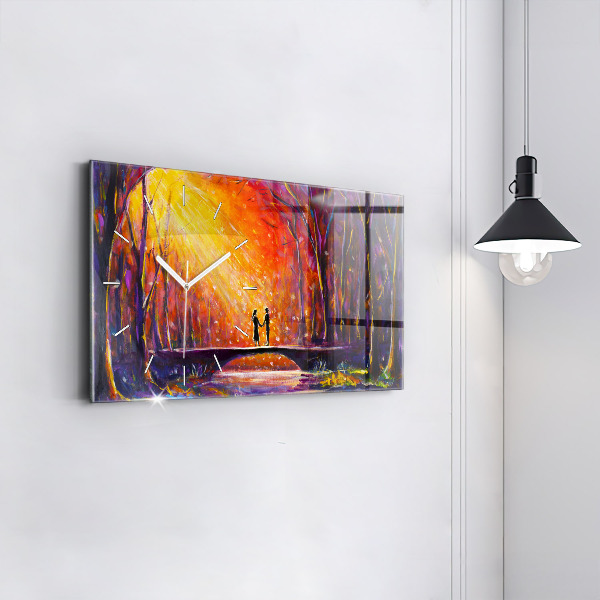 Orologi orizzontali Coppia nella foresta