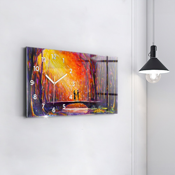 Orologi orizzontali Coppia nella foresta
