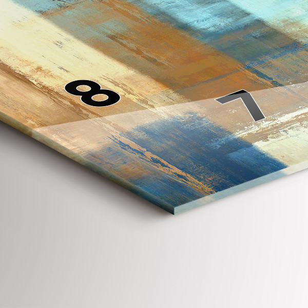 Orologio rettangolare Sfondo colorato - astratto