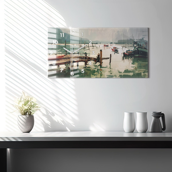 Orologi orizzontali Barche da pesca nel porto