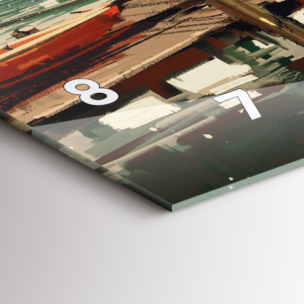 Orologi orizzontali Barche da pesca nel porto