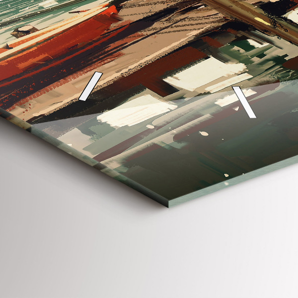 Orologi orizzontali Barche da pesca nel porto