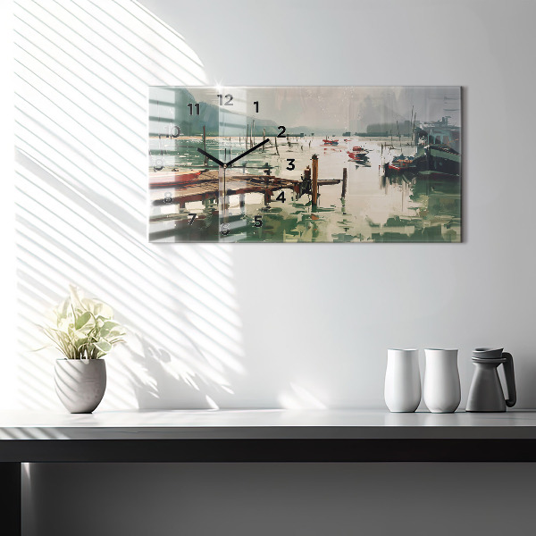 Orologi orizzontali Barche da pesca nel porto