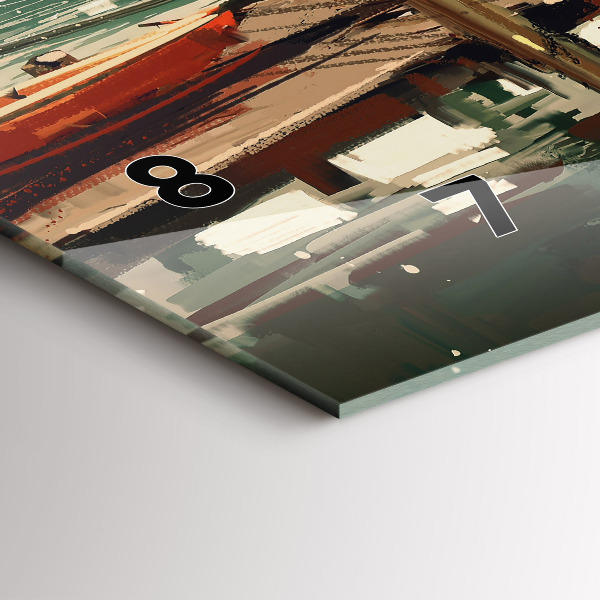 Orologi orizzontali Barche da pesca nel porto