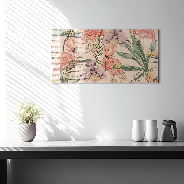 Orologi orizzontali Foglie di palma tropicali