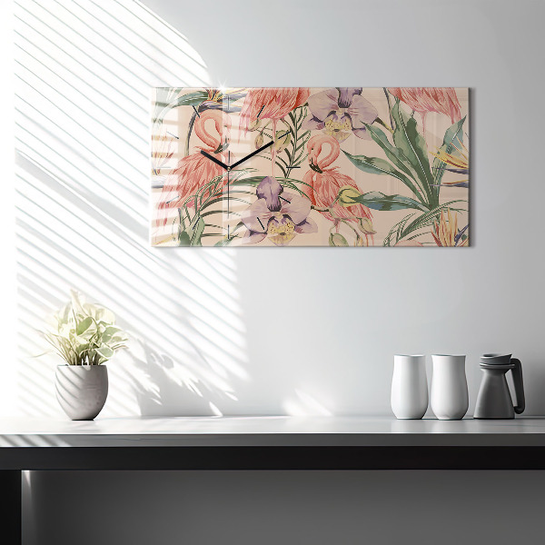 Orologi orizzontali Foglie di palma tropicali