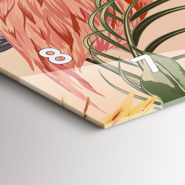 Orologi orizzontali Foglie di palma tropicali