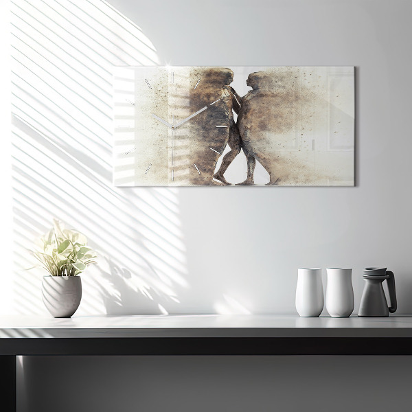 Orologio rettangolare Persone astratte sabbia