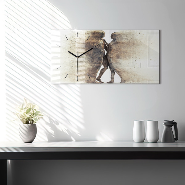 Orologio rettangolare Persone astratte sabbia