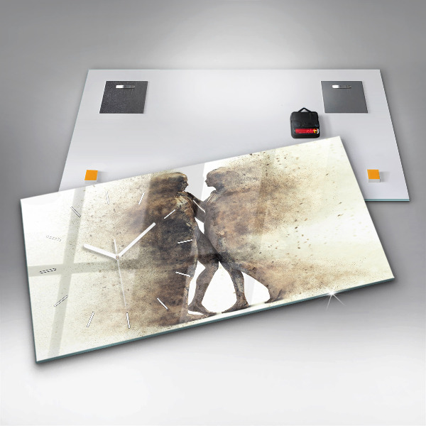 Orologio rettangolare Persone astratte sabbia