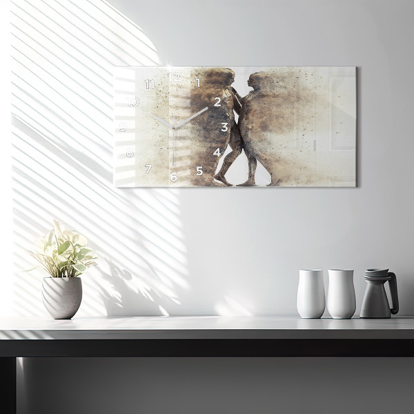 Orologio rettangolare Persone astratte sabbia