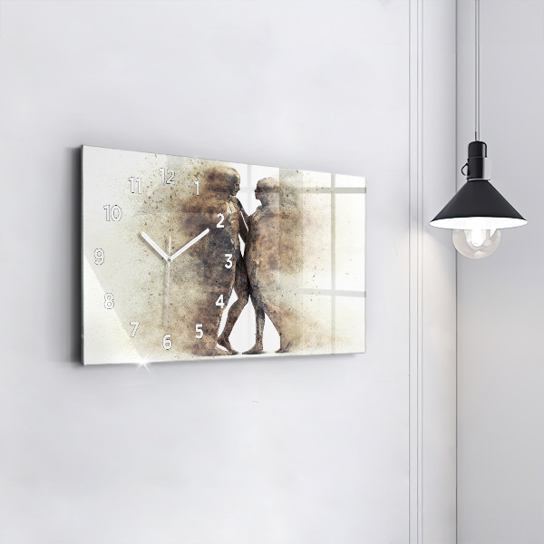 Orologio rettangolare Persone astratte sabbia