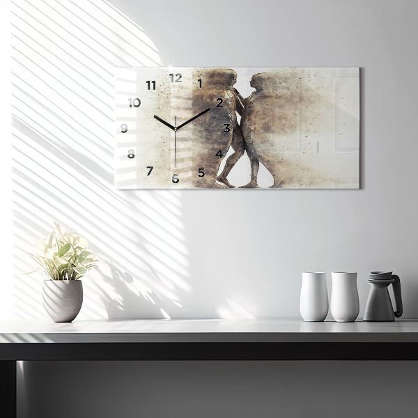 Orologio rettangolare Persone astratte sabbia