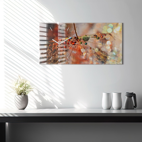 Orologio rettangolare Dente di leone con rugiada