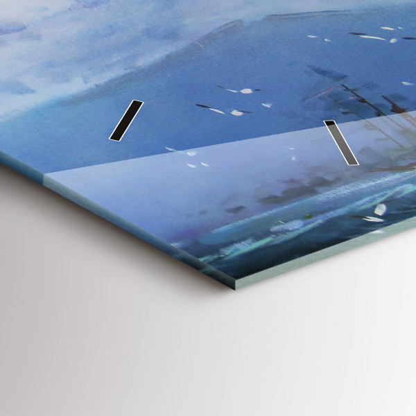 Orologio rettangolare Una nave sull'acqua