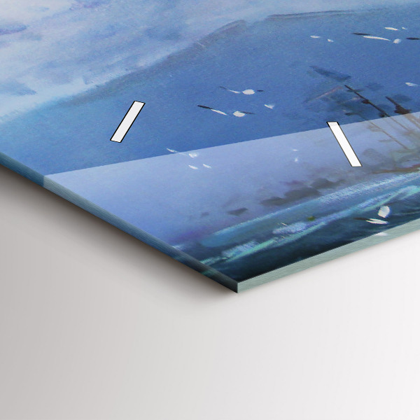 Orologio rettangolare Una nave sull'acqua