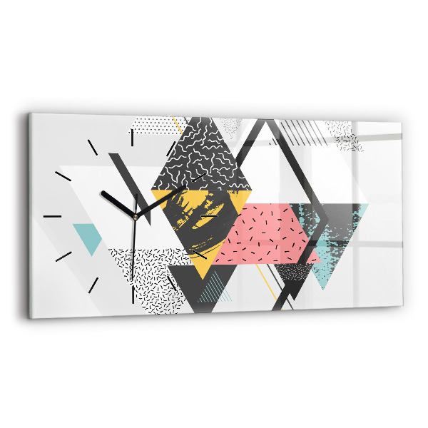 Orologio rettangolare Motivo geometrico